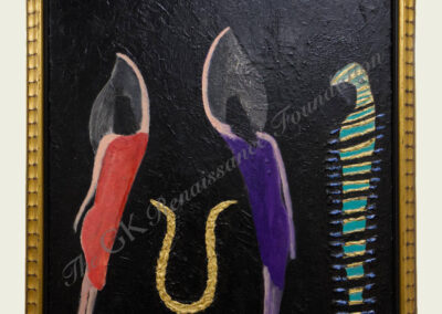 Gemini Flame Oil on Canvas 23" x 27" TBI Legacy Collection