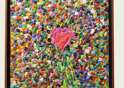 Jellybean Heart Oil on Board 22" x 26" TBI Legacy Collection